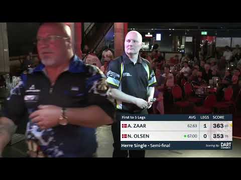DM Dart 2022 - Herre Semi-final - A. Zaar vs N. Olsen