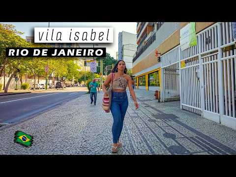 🇧🇷 Walking in a Rio de Janeiro Suburb — VILA ISABEL, 28 de Setembro Boulevard — Brazil, 2025 【 4K 】