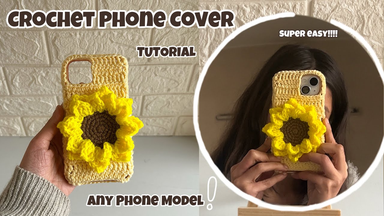 Easy Crochet Phone Cover Tutorial 💖 | Beginner Friendly & Custom Fit for Any Phone | Pinteresty