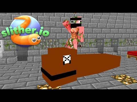 Monster School: NINJA PIGMAN BECOME A HERO?! [SLITHER.io CHALLENGE] - Minecraft Animation