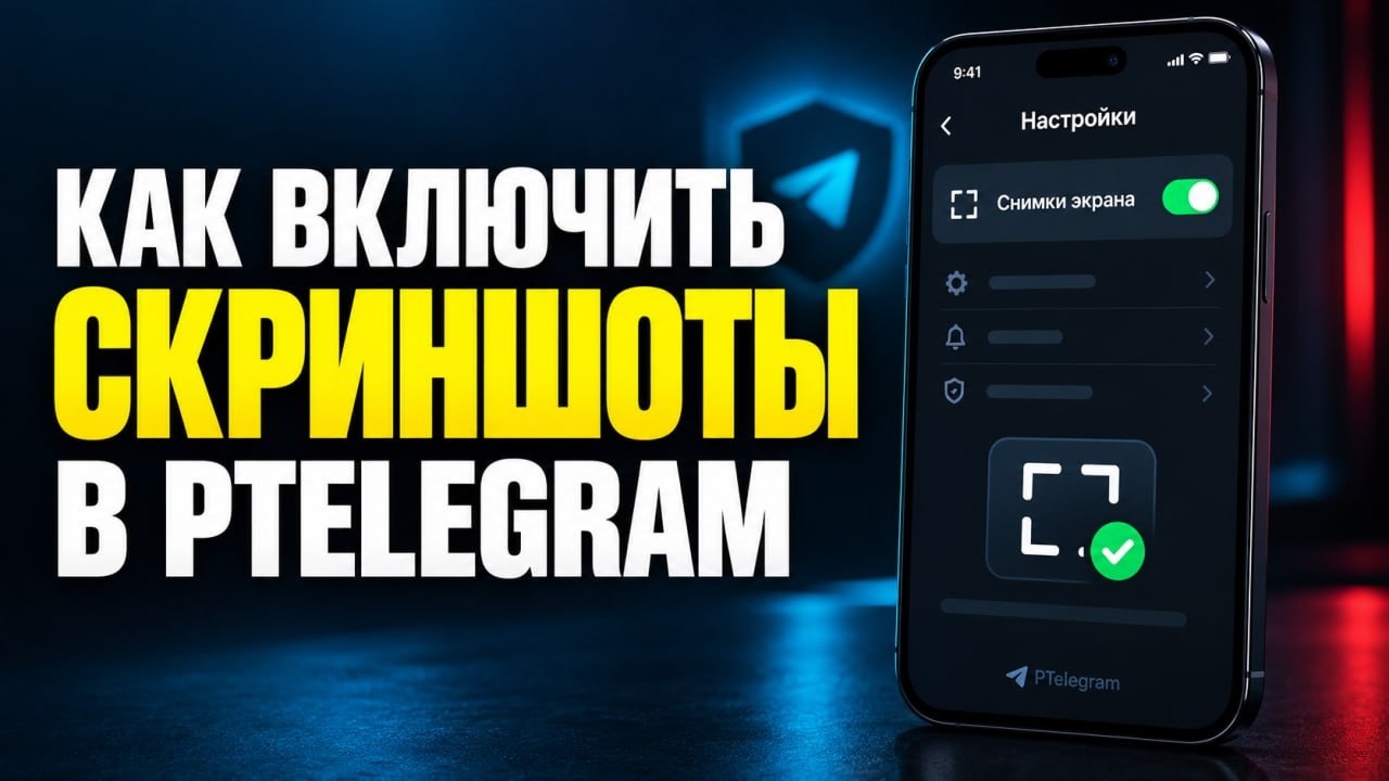 Как включить скриншоты (снимки экрана) в PTelegram