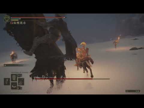 ELDEN RING, derrotando a dupla de chefões Cavalaria da Noite (Mangual) e Cavalaria da Noite (Glaive)