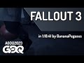 Fallout 3 By BananaPegasus In 1 18 41 Awesome Games Done Quick 2023