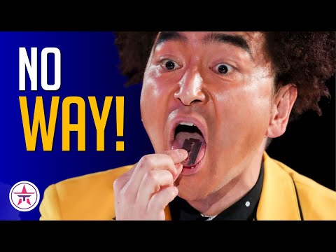 Crazy Magician Eats RAZOR BLADES and Grosses The Judges Out!