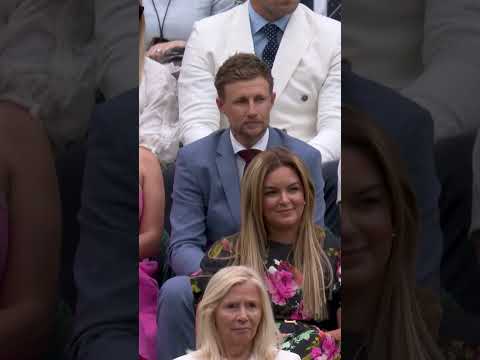 Star hitters on court and in the royal box 🤩🏏 #Wimbledon #Shorts #Cricket