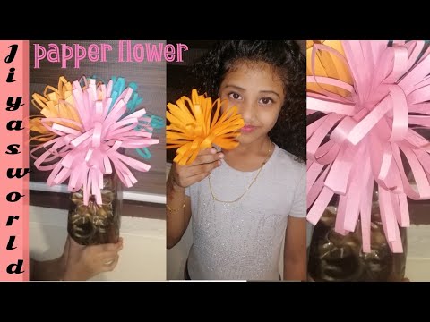 papper flower making by Jiya / #papperflower #Jiyasworldbyjuby