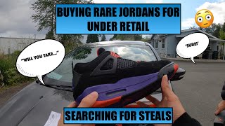 BUYING RARE JORDAN 4S FOR UNDER RETAIL | SEARCHING FOR STEALS EPISODE #15