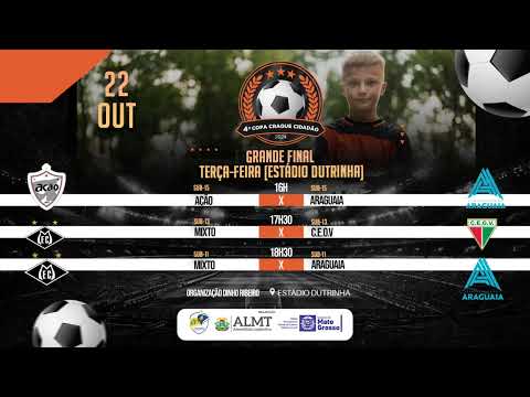 FINAL DA COPA CRAQUE CIDADÃO SUB-15 1° TEMPO DE JOGO