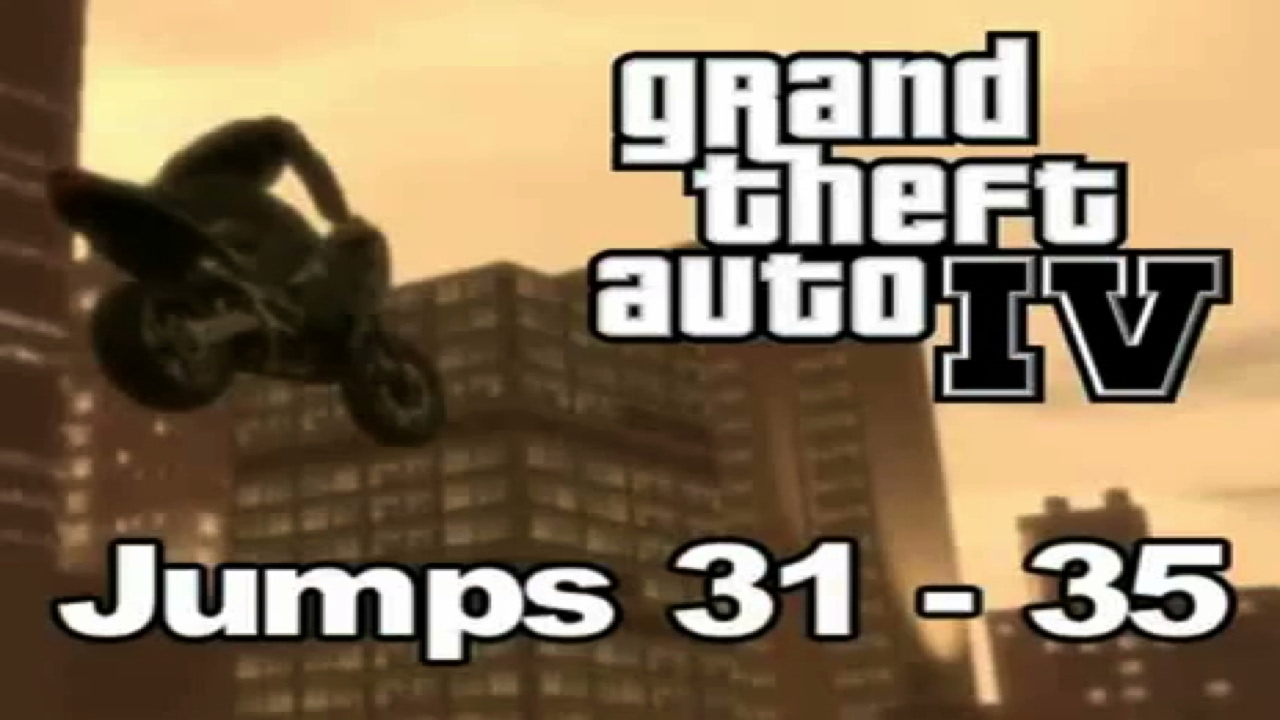 GTA IV Stunt Jumps 31-35 - YouTube