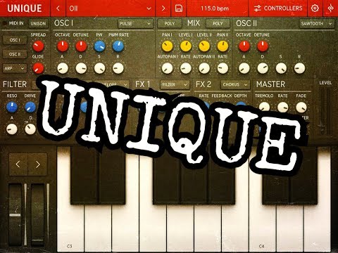 UNIQUE Synthesizer by Sugar Bytes ON SALE Quick Play Demo for the iPad