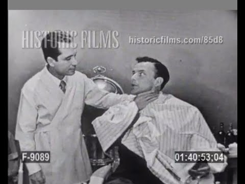 Perry Como is gonna shave Frank Sinatra