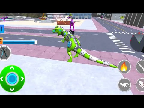 Dino Robot Car Game Dinosaur Robot Transform hero Android Gameplay #04