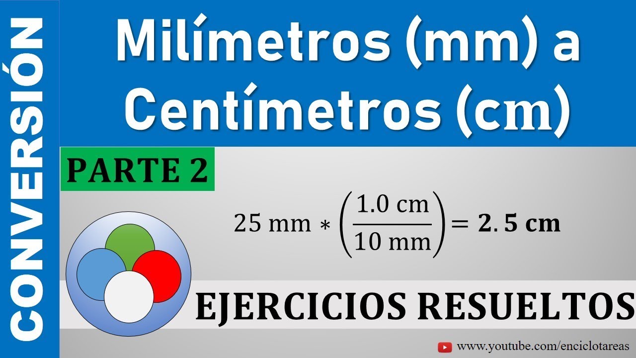 Conversión de Milímetros a Centímetros ( mm a cm) - Parte 2
