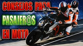 Consejos para ir de Pasajero ( Paquete ) en Moto - Tips para Moteros Novatos