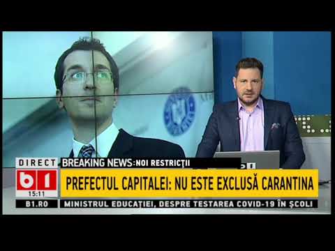 STIRI B1 ORA 15.00 DIN 23 MARTIE 2021 - CIFRE TOT MAI INGRIJORATOARE: 6.149 DE NOI INFECTARI