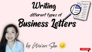 Business Correspondence / Business Letter