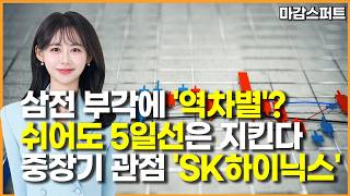 [마감 스퍼트] 삼전 부각에 '역차별'? 쉬어도 5일선은 지킨다 중장기 관점 'SK하이닉스' / 머니투데이방…