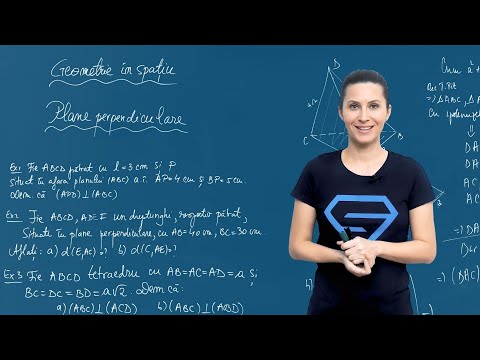 Exerciții: plane perpendiculare - Clasa a VIII-a