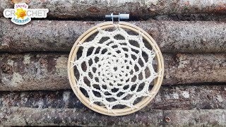 How to Attach A Doily to an Embroidery Hoop or Frame