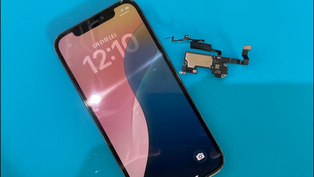 iPhone 12 Pro イヤースピーカー雑音&バッテリー交換BMSエラーメッセージ無し修理