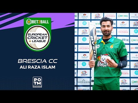 POTM: A.Raza Islam - OLT vs BRE | Highlights | Bet2Ball European Cricket League Day 5, Group C|ECL22