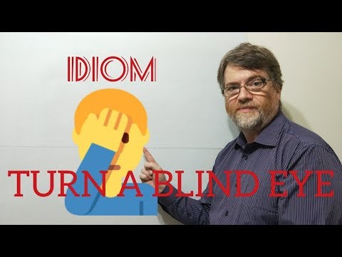 English Tutor Nick P Idioms (35b) Turn A Blind Eye To (Idiom Origin)