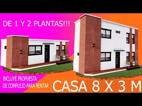 ✅ Casa 8 x 3 m / 3 Propuestas!