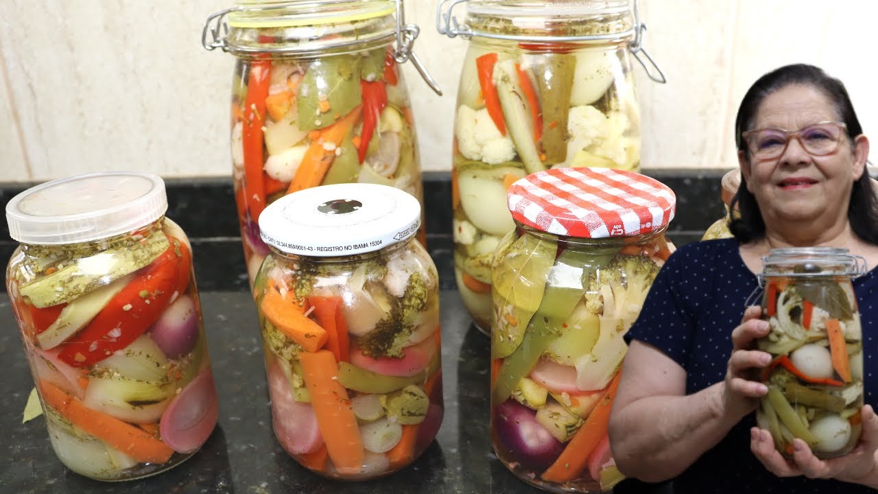 NÃO DEIXE PERDER OS LEGUMES DA GELADEIRA.FAÇA ESTA RECEITA DE PICLES.