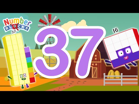 Numberblocks Magic Run Halloween - Numberblocks forest 4 to find 37 | Number Counting barn Fanmade