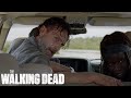 Rick and Michonne Destroy Walker Horde With Cars | The Walking Dead Classic Scene | Ep 709