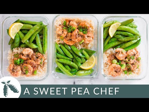 How To Meal Prep | Honey Garlic Shrimp Meal Prep (Under 350 Calories!) | A Sweet Pea Chef