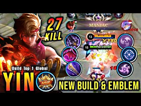 100% IMMORTAL!! 28 Kills Yin High Attack Speed Build - Build Top 1 Mobile Legends...YouTube