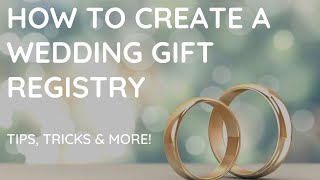 Start Your Wedding Gift Registry