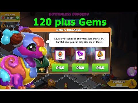 120 plus gems Splotch Dungeon-Dragon Mania legends | PBJ Solo event |  DML