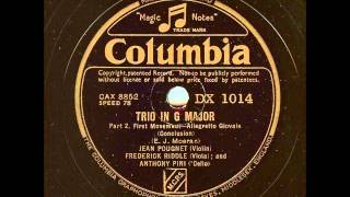 Moeran: String Trio (Pougnet-Riddle-Pini, 1941)