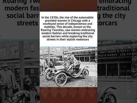 Chicago Women Driving in the Roaring Twenties #history