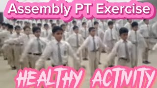PT EXERCISE DURING ASSEMBLY COL MUHAMMAD SHER SCHO