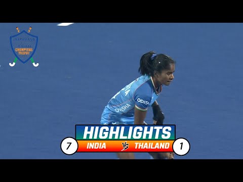 India 7 - 1 Thailand | Highlights | Women's Asian Champions Trophy | 27th October 2023
