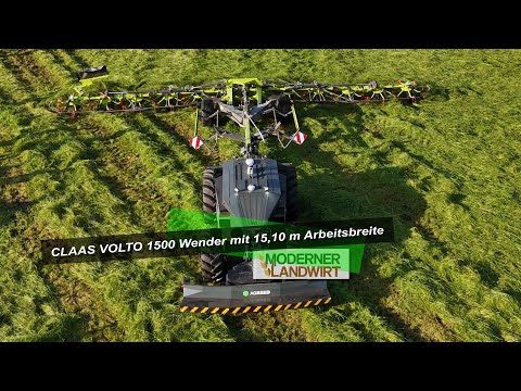 Neuheit 2024 - CLAAS VOLTO 1500 TS Wender mit 15,10 m Arbeitsbreite