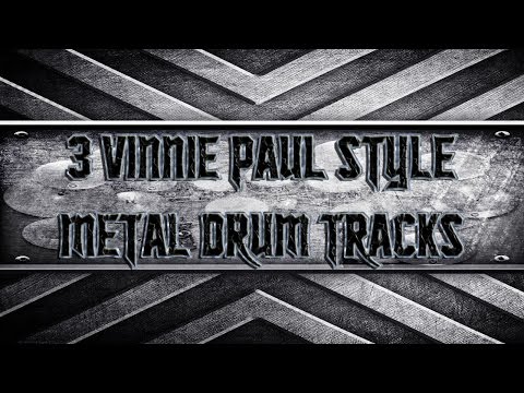 3 Vinnie Paul Style Metal Drum Tracks (HQ,HD)