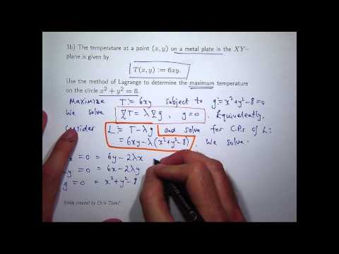 Lagrange Multipliers: An Example
