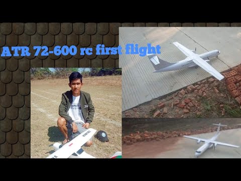 ATR72-600 diy rc plane very brautiful first flight