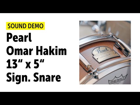 Pearl | 13"x 5" Omar Hakim Sign Snare | Sound Demo (no talking)
