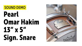 Video thumbnail for Pearl | 13"x 5" Omar Hakim Sign Snare | Sound Demo (no talking) by Drums Bonedo