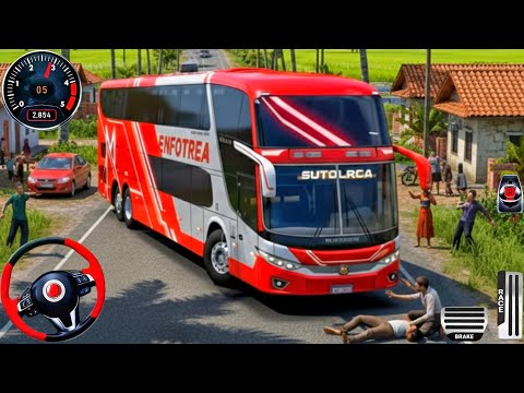 New Euro Coach Simulator 2026 - Realistic Indian Offroad Bus Driving 3D - Bus Game Andriod Gameplay