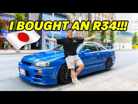 BUYING MY DREAM R34 SKYLINE IN JAPAN!!!
