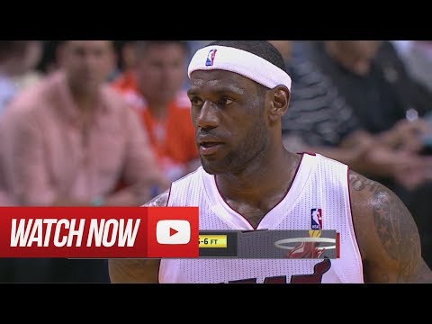 2014.03.16 - LeBron James Full Highlights vs Rockets - 24 Pts