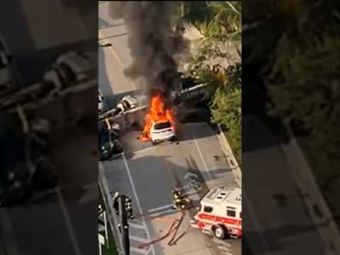 Four people injured after crane collapse in Miami