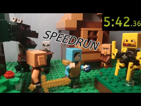 Insane LEGO Minecraft Speedrun Remastered!