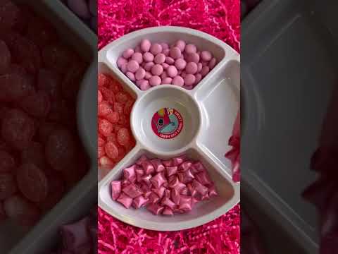 ASMR Pink Platter 💗 #shorts #short #pink #platter #candy #krabbypatty #mentos #candyfunhouse